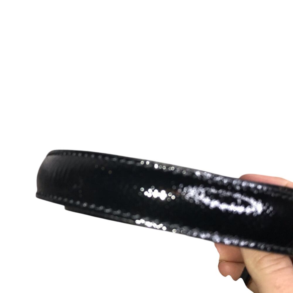 Burberry Kessock Patent Leather Skinny Belt New with Tags Size 105 / 42 - Picture 5 of 9